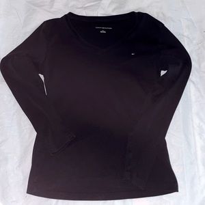 Black Tommy Hilfiger Long Sleeve